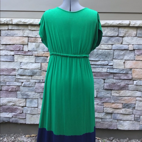 Liz Lang maternity medium Kelly green jersey dress - Picture 2 of 3